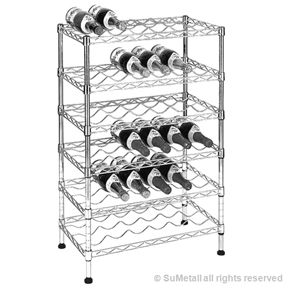 China supplier for chrome wire shelving for wine bottle